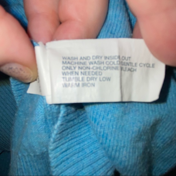 Gap V-Neck Sweater - Tiffany Blue - Size S - Picture 5 of 6
